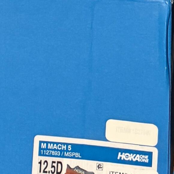 NIB •Hoka Mach 5 Running Shoe Size: 12.5 - Picture 7 of 7